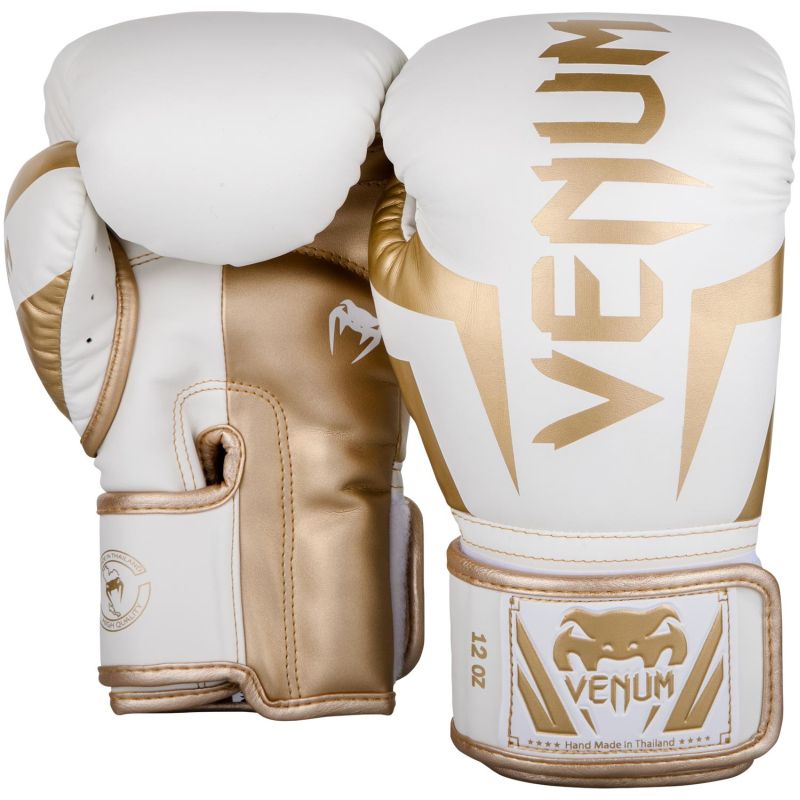 Gants de boxe blanc et or